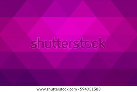 Dark Purple vector modern geometrical abstract background. Texture, new background. Geometric background in Origami style with gradient. 