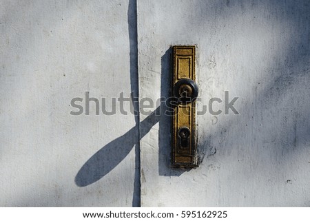 Door on rustic house