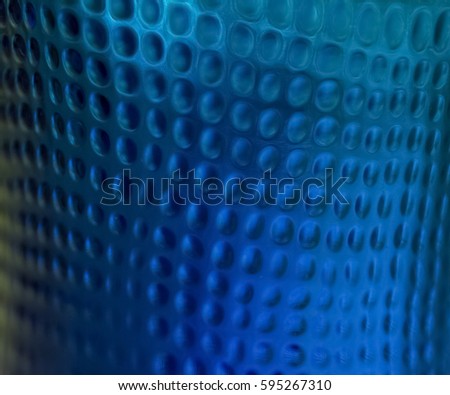 Abstract structures. Glass surface. Texture. Macro. Circles. Background. Pattern. Geometry. Design. Blue. Photography