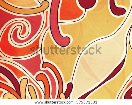 The beautiful of art fabric Batik Pattern