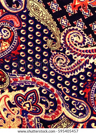 The beautiful of art fabric Batik Pattern















