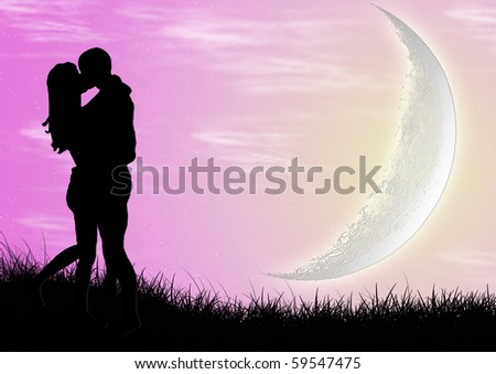 Couple with romantic night