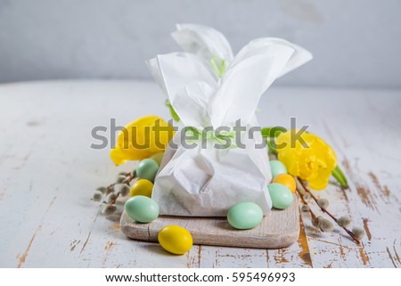 Easter bunny gift bag