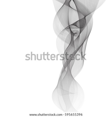 Abstract Grey smoke on white, for banner background design