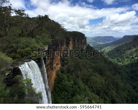 View of the Fitzroy Falls in New South Wales, Australia.