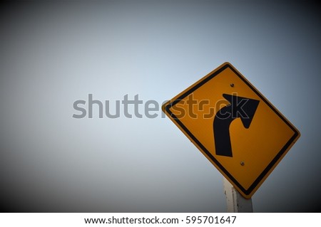 traffic sign in digny light