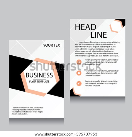 Vector Brochure Flyer design Layout template, Front page and back page, templates, website, Editable vector illustration, Abstract background, A4.