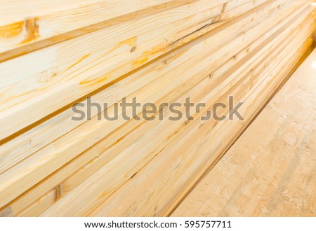 Heap of industrial wood