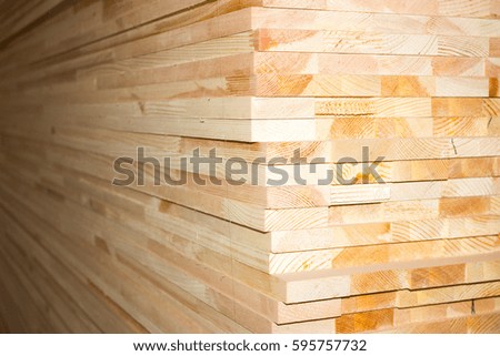Heap of industrial wood