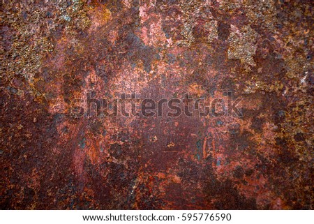Old metal iron rust texture