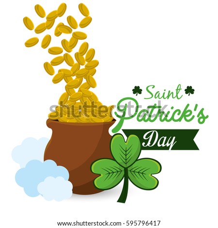 gold st patrick's day icon