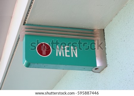men's sign