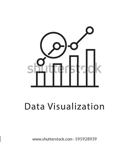Data Visualization Vector Line Icon  Royalty-Free Stock Photo #595928939