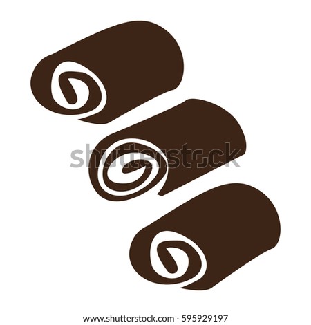 Isolated group of towel silhouettes, Vector illustration