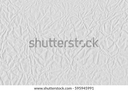 Crumpled White Paper Texture. Abstract Background