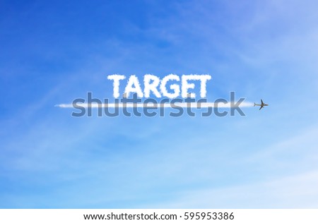 Target Cloud is in the air. sky background