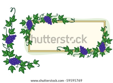 Floral Frame and Corner - Vector
