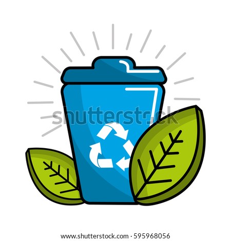 planet recycling icon stock