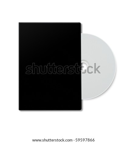 DVD disk on white