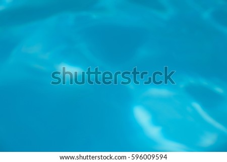Blurred abstract blue water background