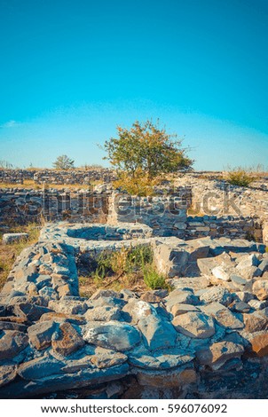 ruins of ancient fortresses