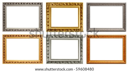 Set of vintage art frame. Horizontal