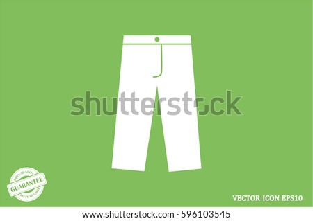 pants icon vector