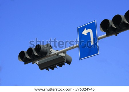 traffic light with traffic signal