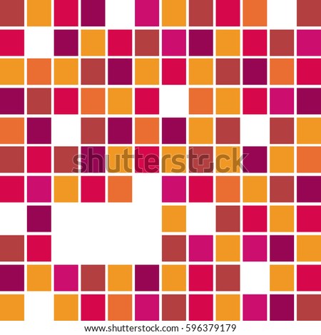 fuchsia abstract square bacground icon, vector illustraction design