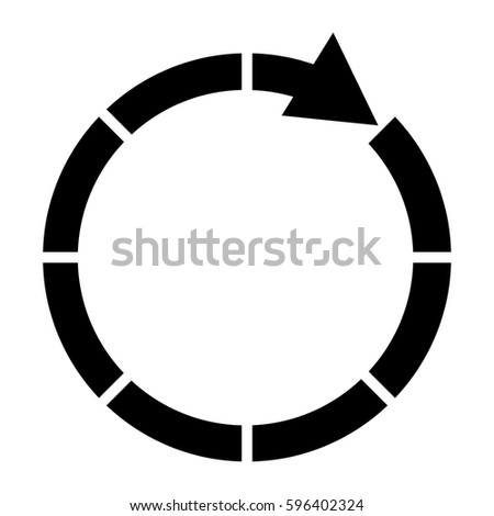 contour sticker cycle icon, vector illustraction design image
