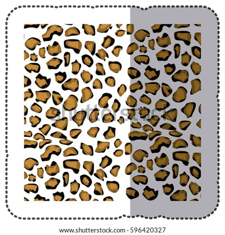 animal print cougar bacground icon, vector illustraction design