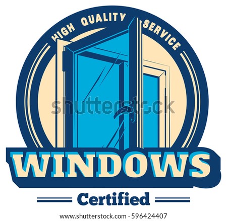 Vector plastic window logo