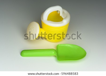 A sand toy, children's molds for the summer beach season, isolated on white background.