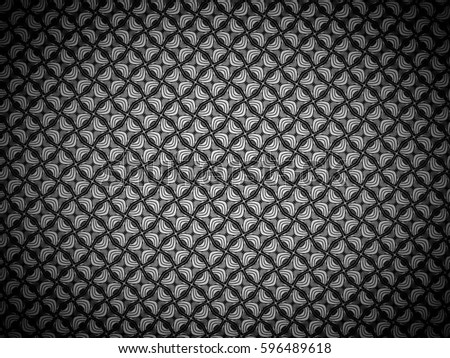 A hand drawing pattern made of grey and black with shadow.