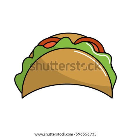 mexican tacos fast food icon