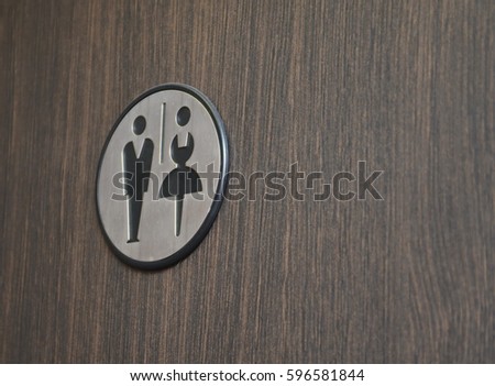 icon toilet door