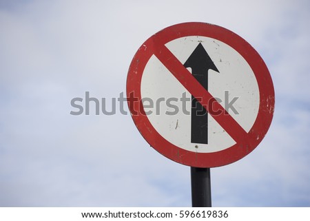 One way street, no entry sign black red and white Irish Road Signs