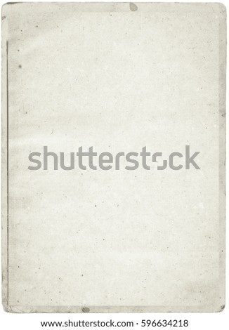 white empty old vintage paper background. Paper texture