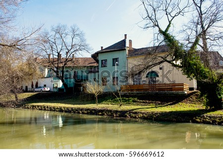 Old center of the beautiful fortress town of Gyula, Hungary, known as a wellness resort