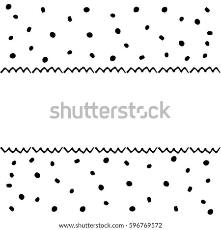 Scattered geometric elements. Abstract vector background with place for your text.