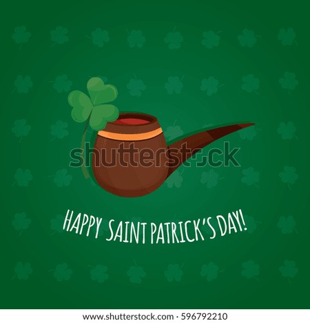 Modern vector illustration of Saint Patrick's Day. Saint Patrick's Day invitation.