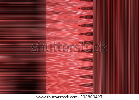 Set of three red backgrounds and illustrations with abstract picture