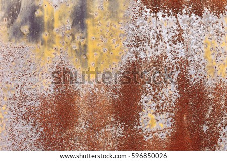 Rough texture - the surface of rusty iron sheet