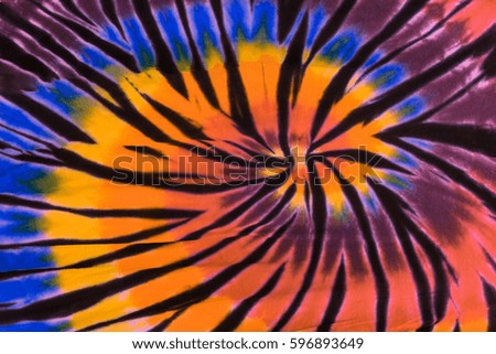 Colorful Psychedelic Tie Dye Design Swirl Pattern Background