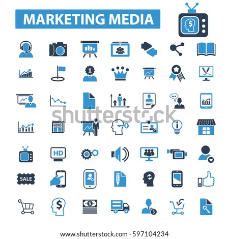 marketing media icons