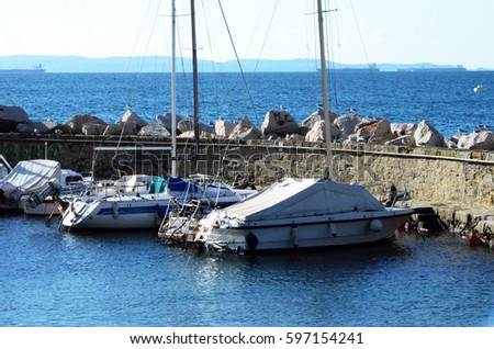 small harbor view in Opicina - Trieste region