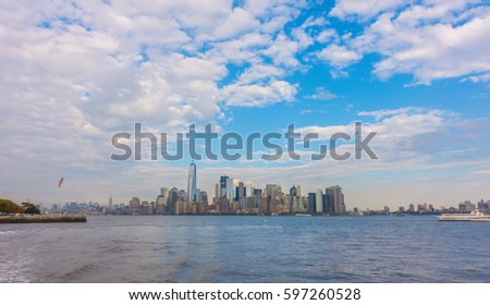 Manhattan skyline, New York City. USA