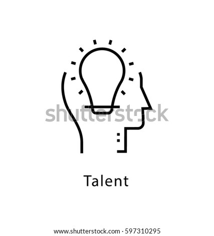 Talent Vector line Icon 