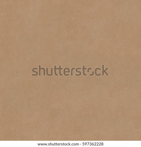 Light brown leather texture on macro. Seamless square background, tile ready. High resolution photo.