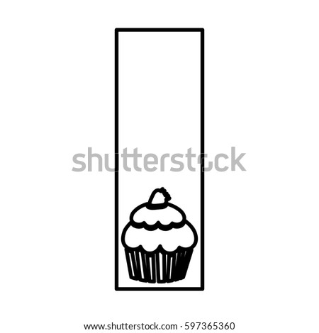 symbol muffin food icon, vector illustraction design